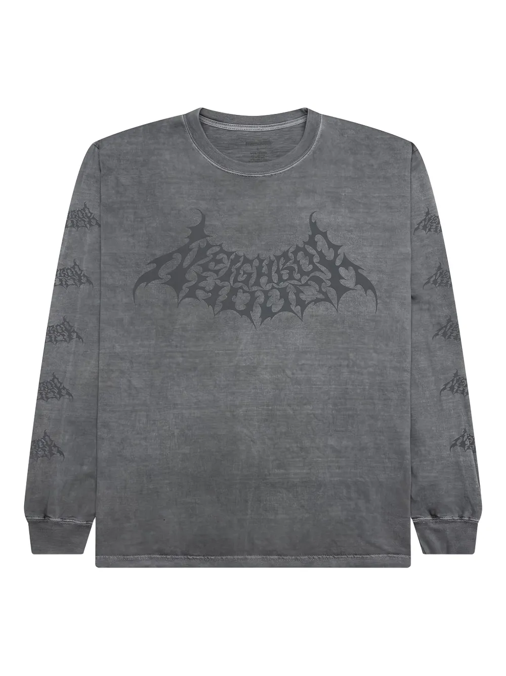 Neighborhood T-shirt met grafische print en lange mouwen Grijs