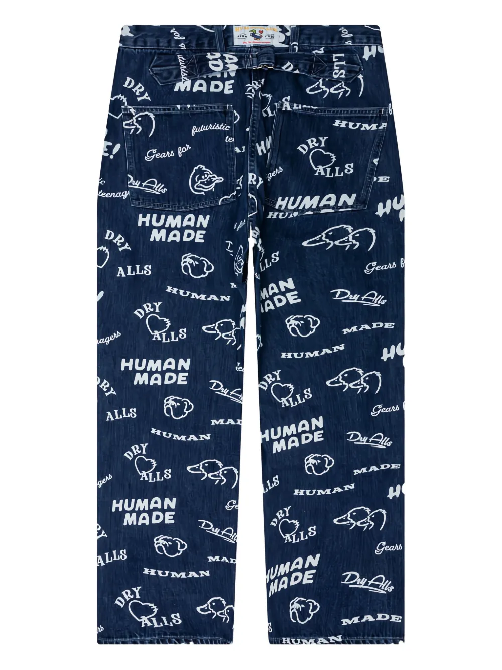 Human Made logo-print jeans - ブルー Human Made logo-print jeans - ブルー