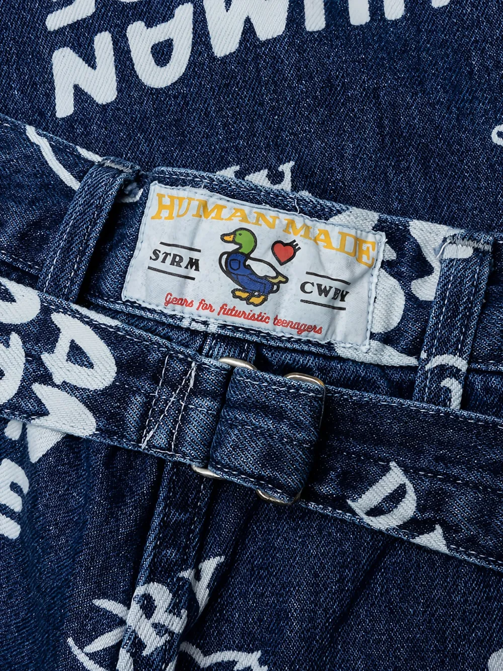 Human Made Jeans met logoprint - Blauw