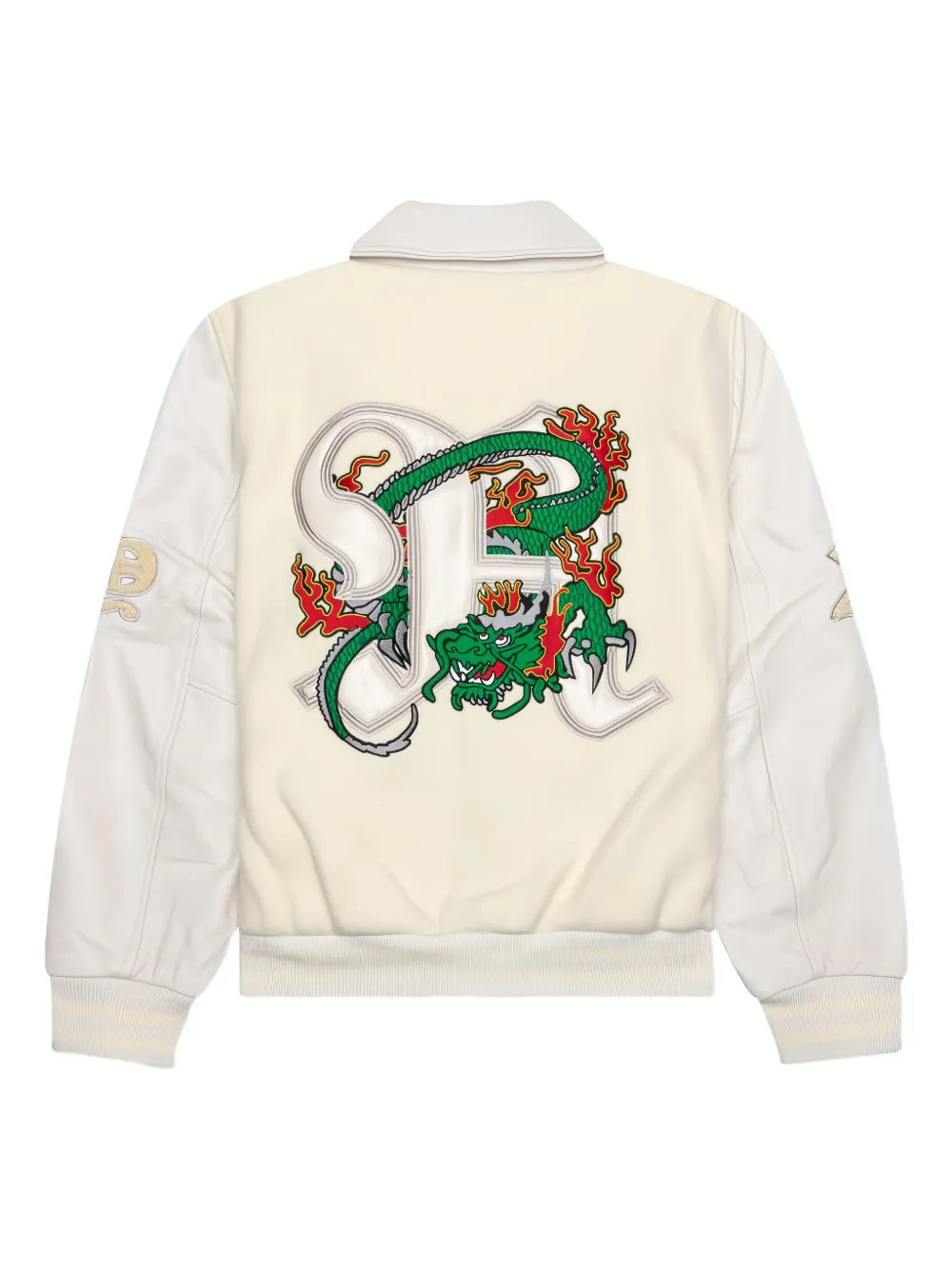 Awake NY Bomberjack met geborduurde draak Beige
