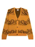 RHUDE Bandana V-neck knit cardigan - Yellow