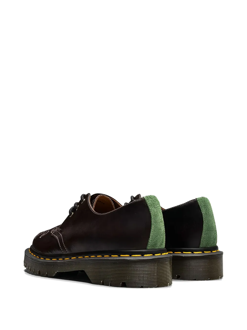 Dr. Martens perforated leather boots Brown