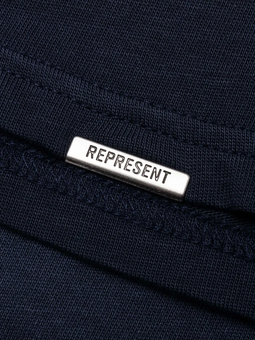 Represent Sweater met geborduurd logo Blauw