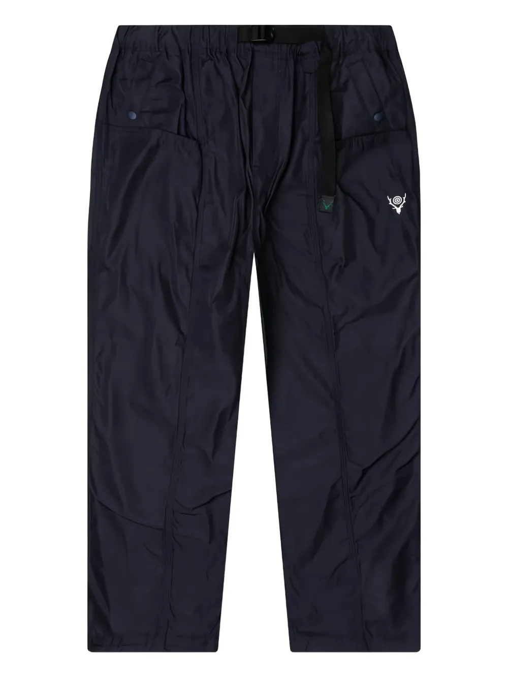 SOUTH2 WEST8 logo-print trousers - ブルー SOUTH2 WEST8 logo-print trousers - ブルー