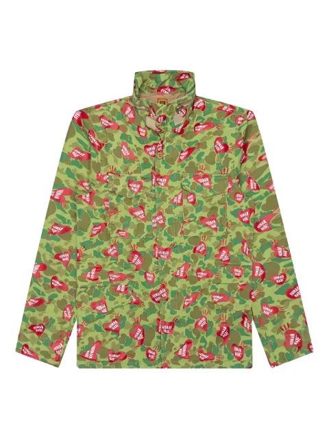 Human Made heart-camouflage field jacket