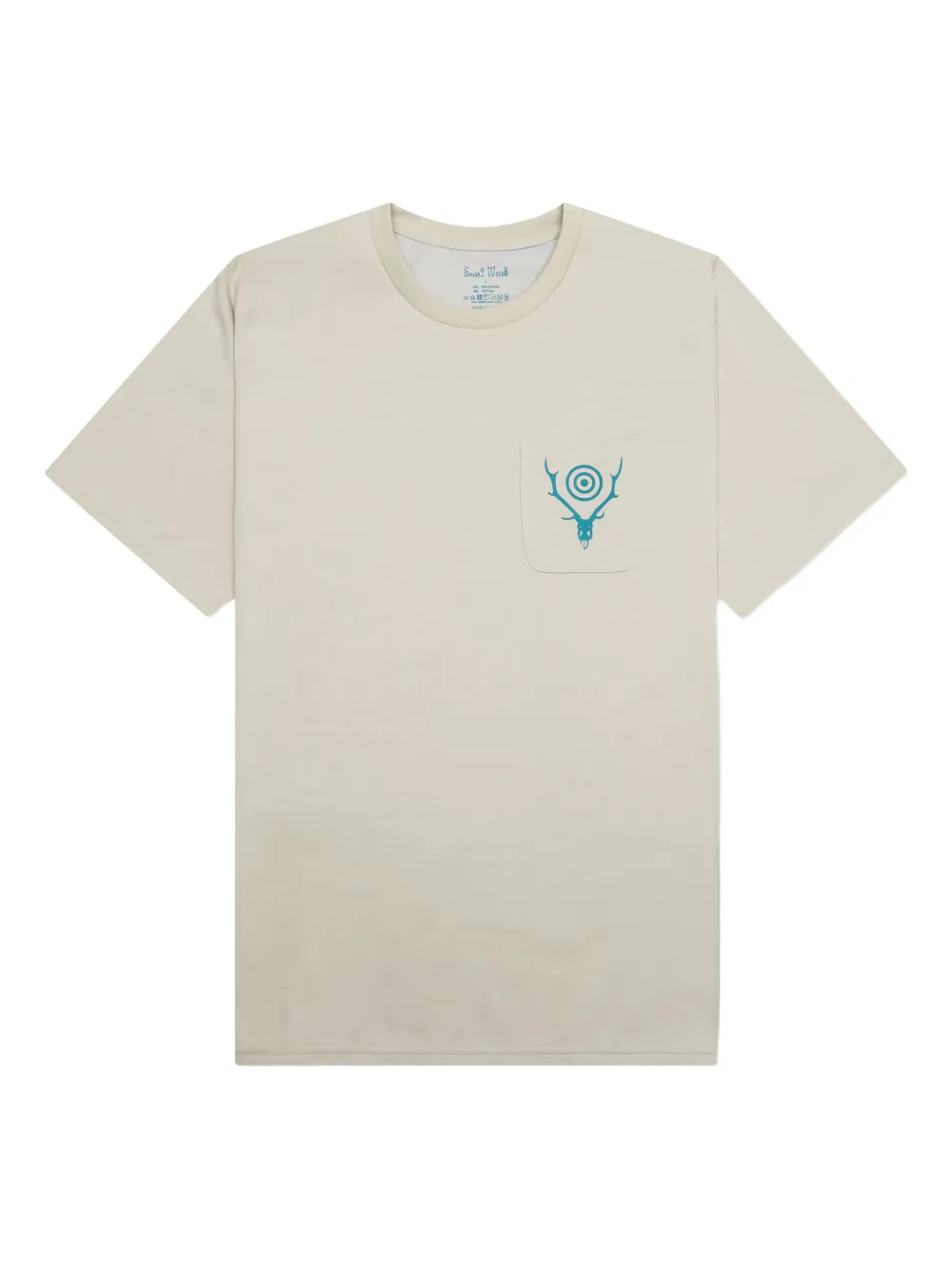 SOUTH2 WEST8 logo-print pocket T-shirt - ホワイト SOUTH2 WEST8 logo-print pocket T-shirt - ホワイト