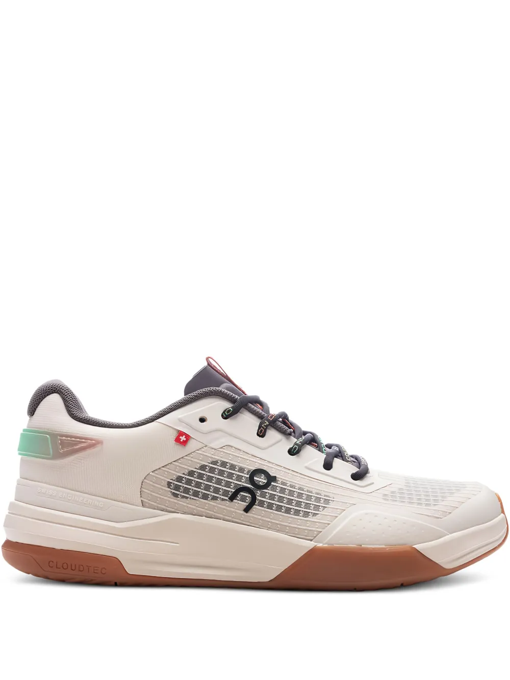 On Running logo-print sneakers Neutrals
