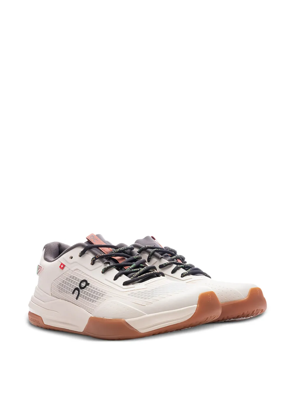 On Running logo-print sneakers Neutrals
