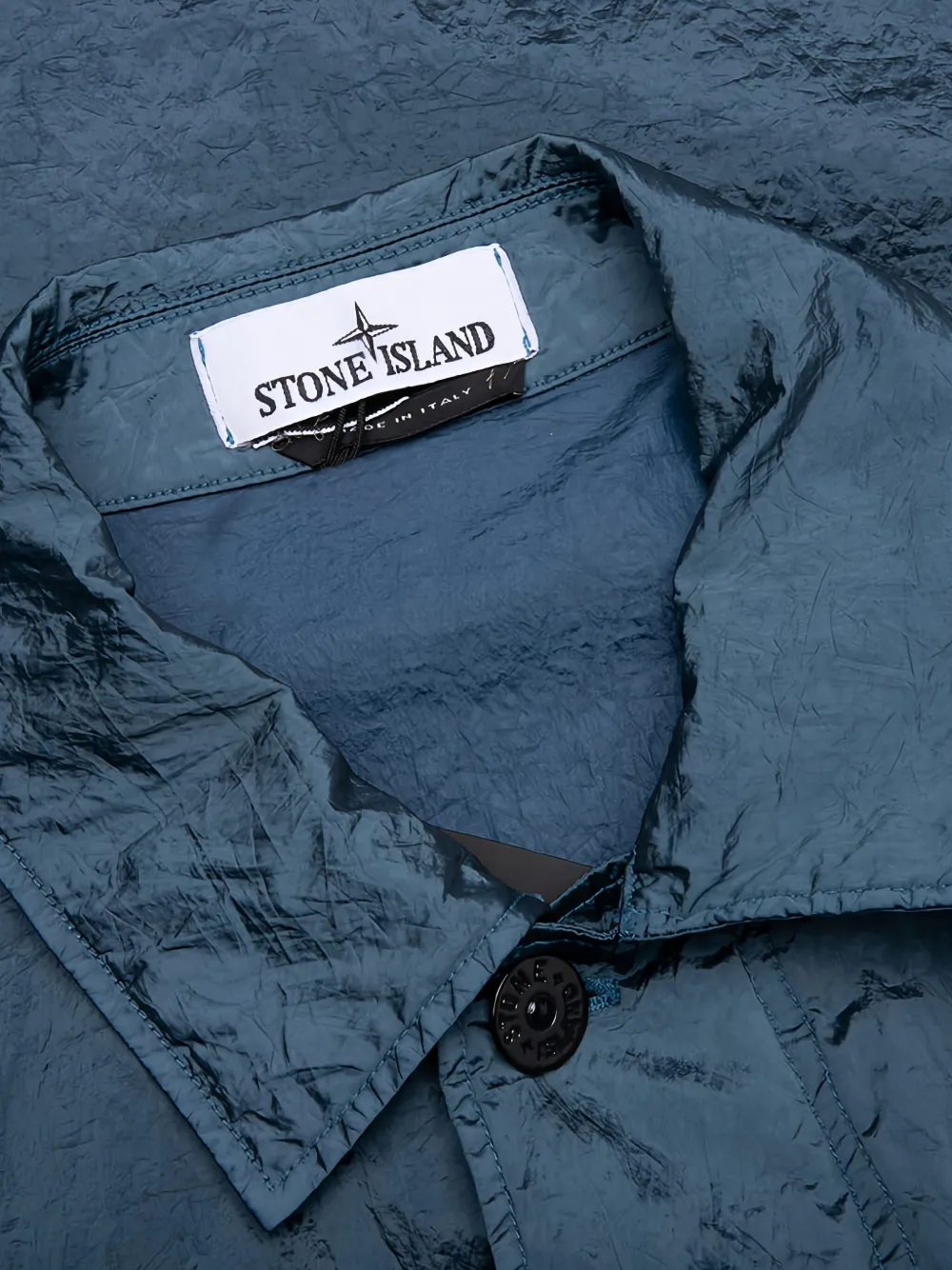 Stone Island Jack met Compass-logopatch Blauw