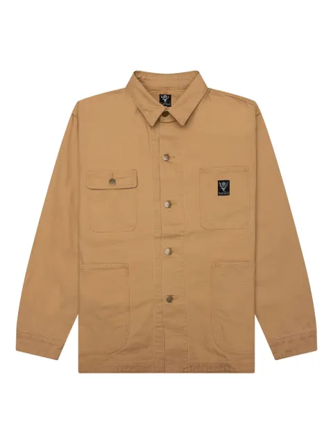 SOUTH2 WEST8 canvas chest-pocket shirt jacket