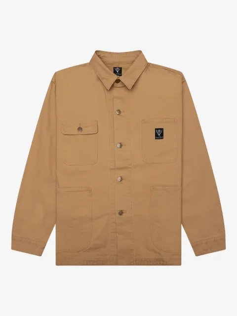 SOUTH2 WEST8 canvas chest-pocket shirt jacket