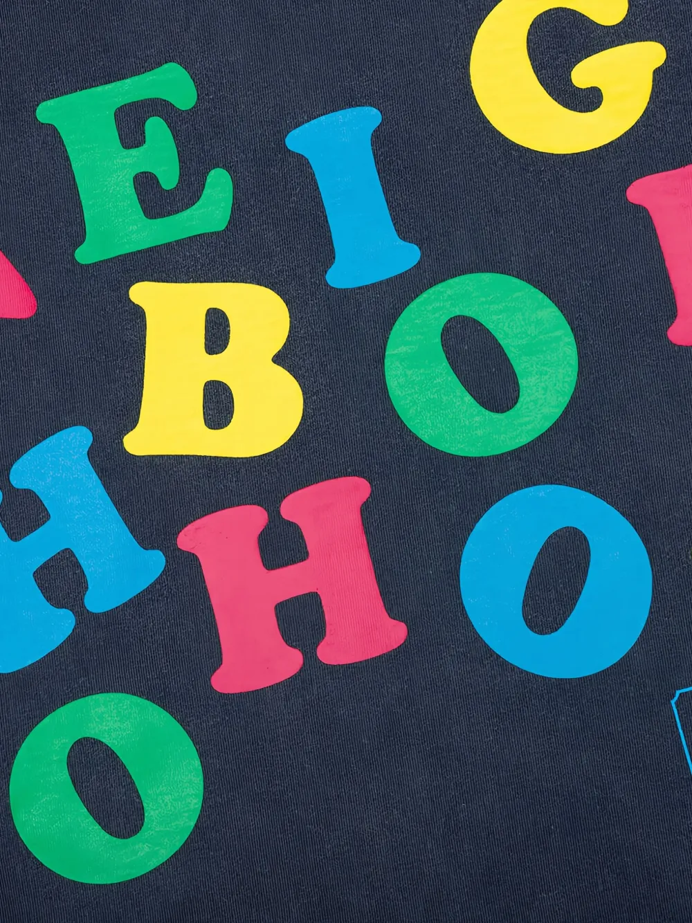 Neighborhood Katoenen T-shirt met grafische print Blauw
