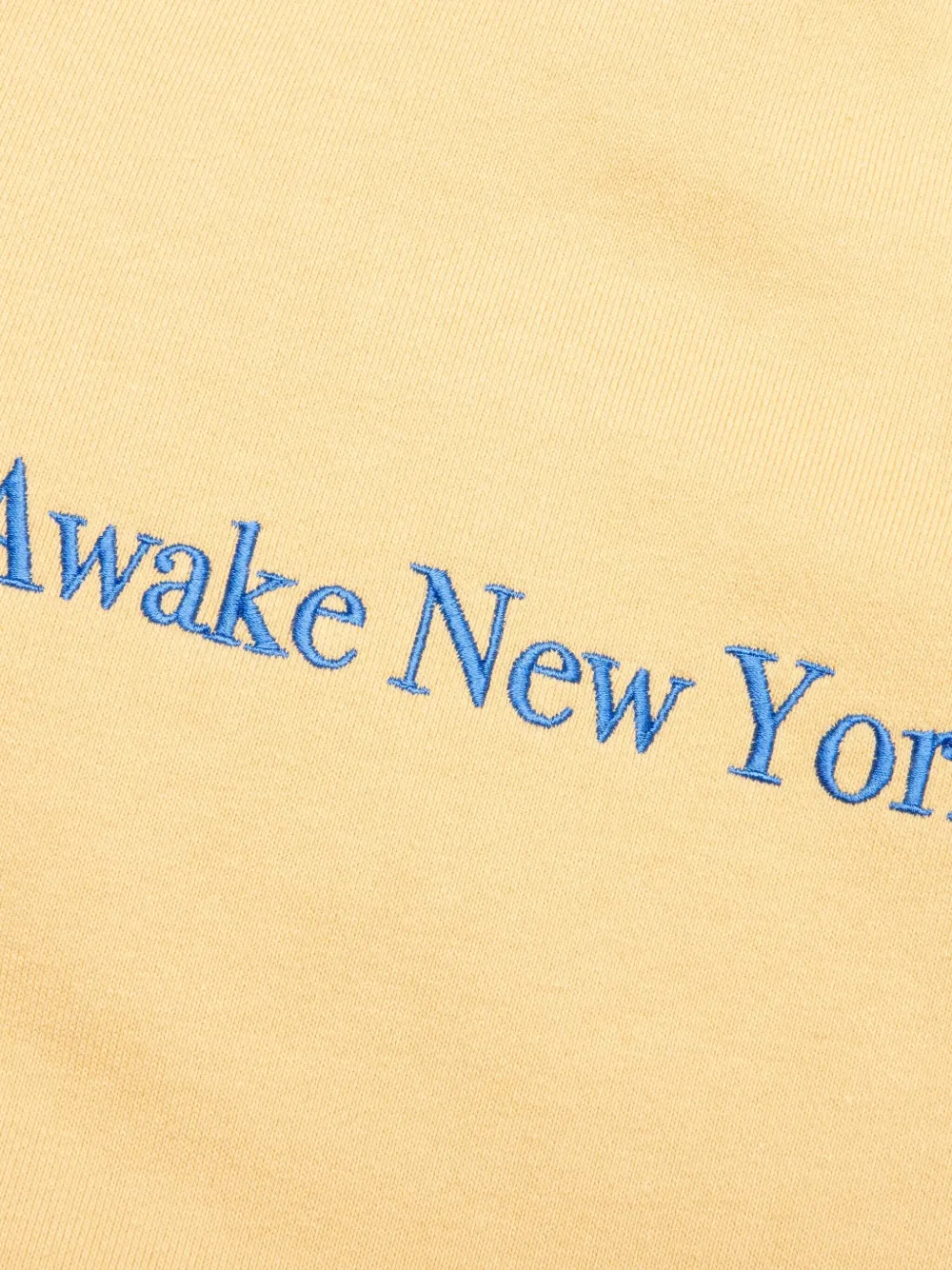 Awake NY Joggingbroek met geborduurd logo Geel