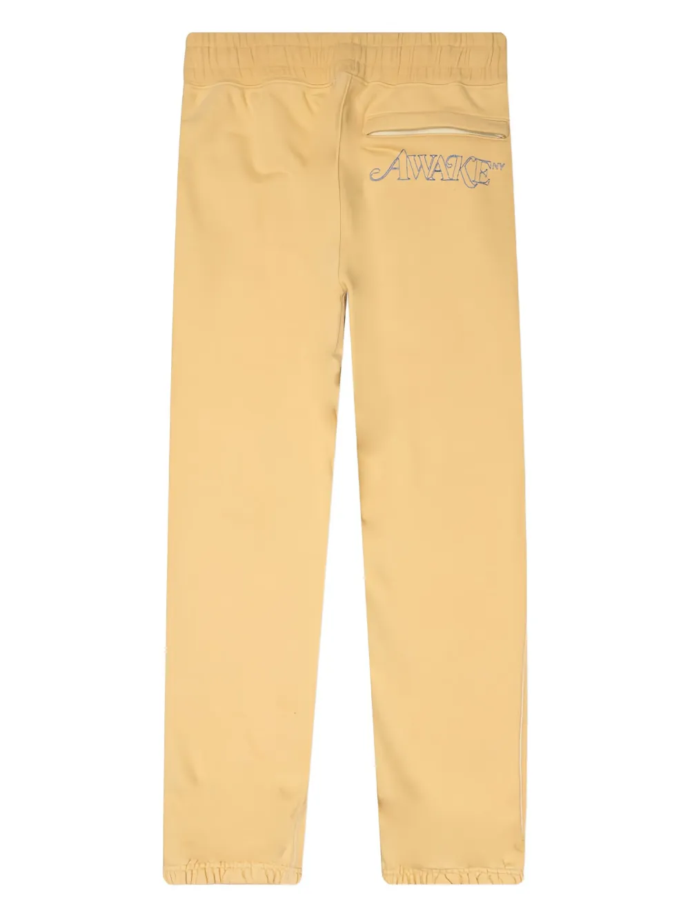 Awake NY Joggingbroek met geborduurd logo Geel