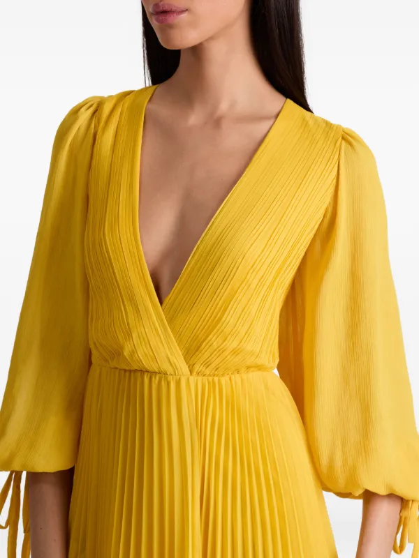 knee length dresses for ladies ALICE + OLIVIA Size S Yellow NEW WITH TAGS Dress – conSHINEment main image 0