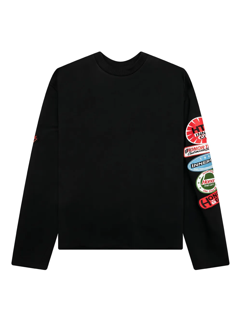 Honor The Gift Sweater verfraaid met patches Zwart
