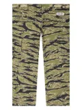 WACKO MARIA tiger camo-print six-pocket trousers - Green