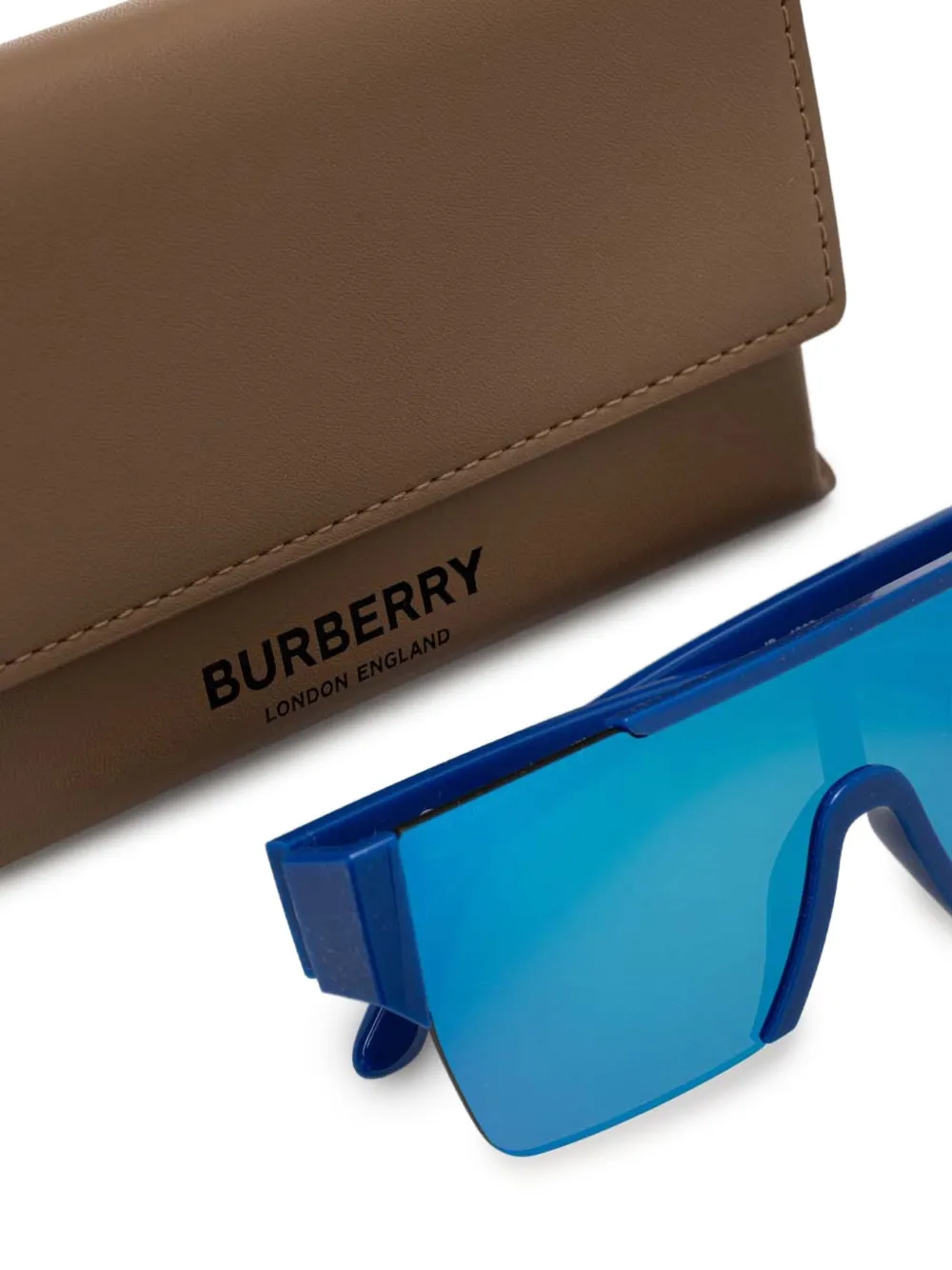 Burberry Eyewear Zonnebril met geometrisch montuur Blauw