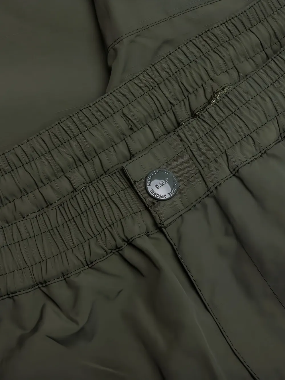 Neighborhood Broek met logoprint en rits Zwart
