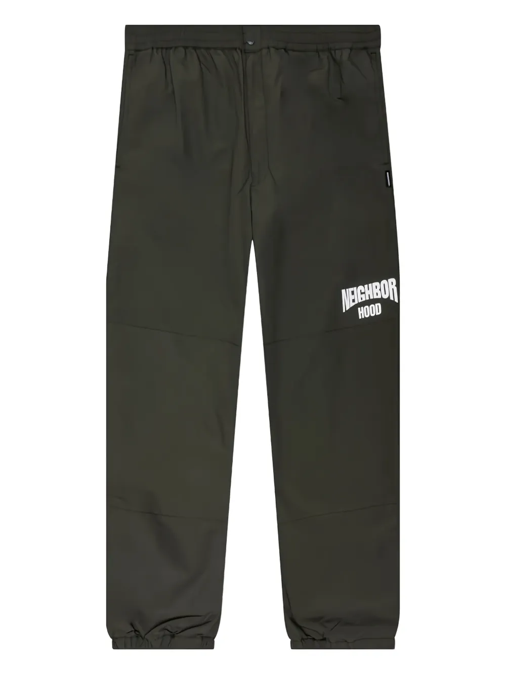 Neighborhood Broek met logoprint en rits Zwart