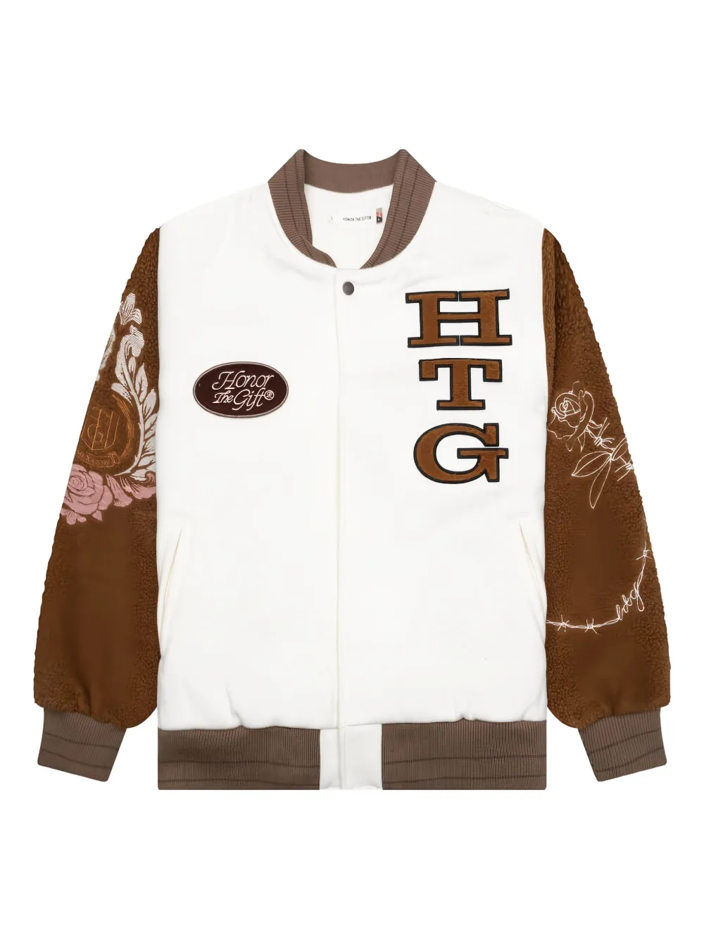 Honor The Gift embroidered bomber jacket - ホワイト Honor The Gift embroidered bomber jacket - ホワイト