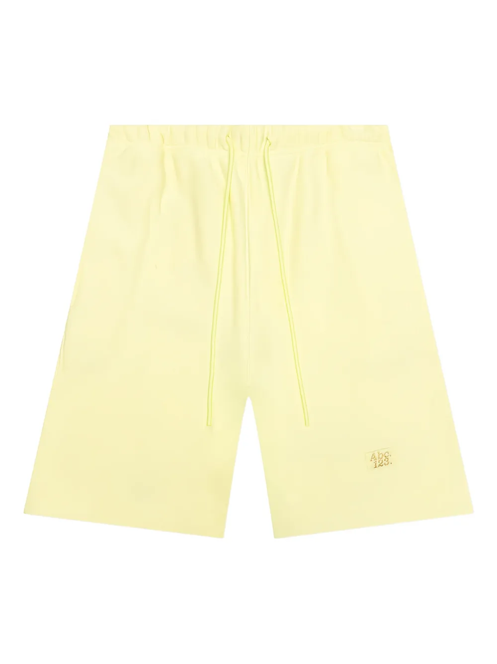 Advisory Board Crystals Shorts met logopatch en trekkoord Geel