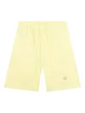 Advisory Board Crystals logo-patch drawstring shorts - Yellow