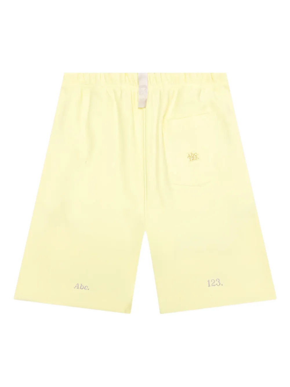 Advisory Board Crystals Shorts met logopatch en trekkoord Geel