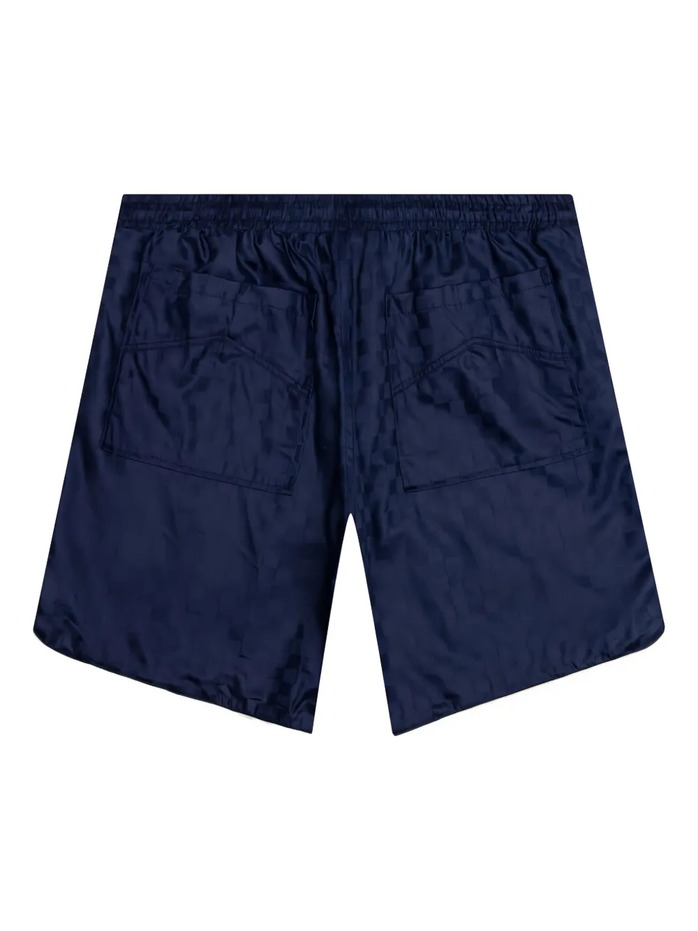 RHUDE PJ geruite shorts met trekkoord Blauw