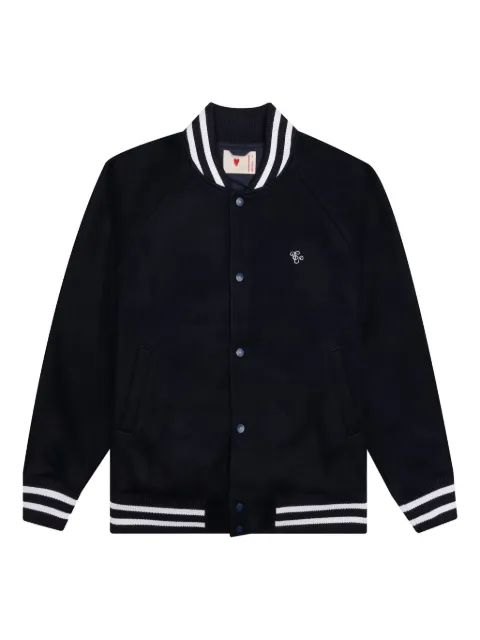Emotionally Unavailable melting-heart varsity jacket