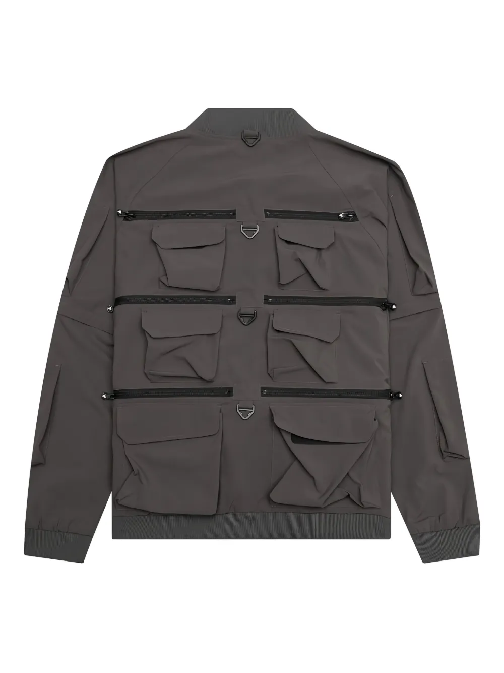 SOUTH2 WEST8 multi-pocket zipped jacket Zwart