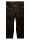 WACKO MARIA pleated corduroy trousers - Brown