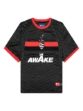 Awake NY crest-patterned jersey T-shirt - Black