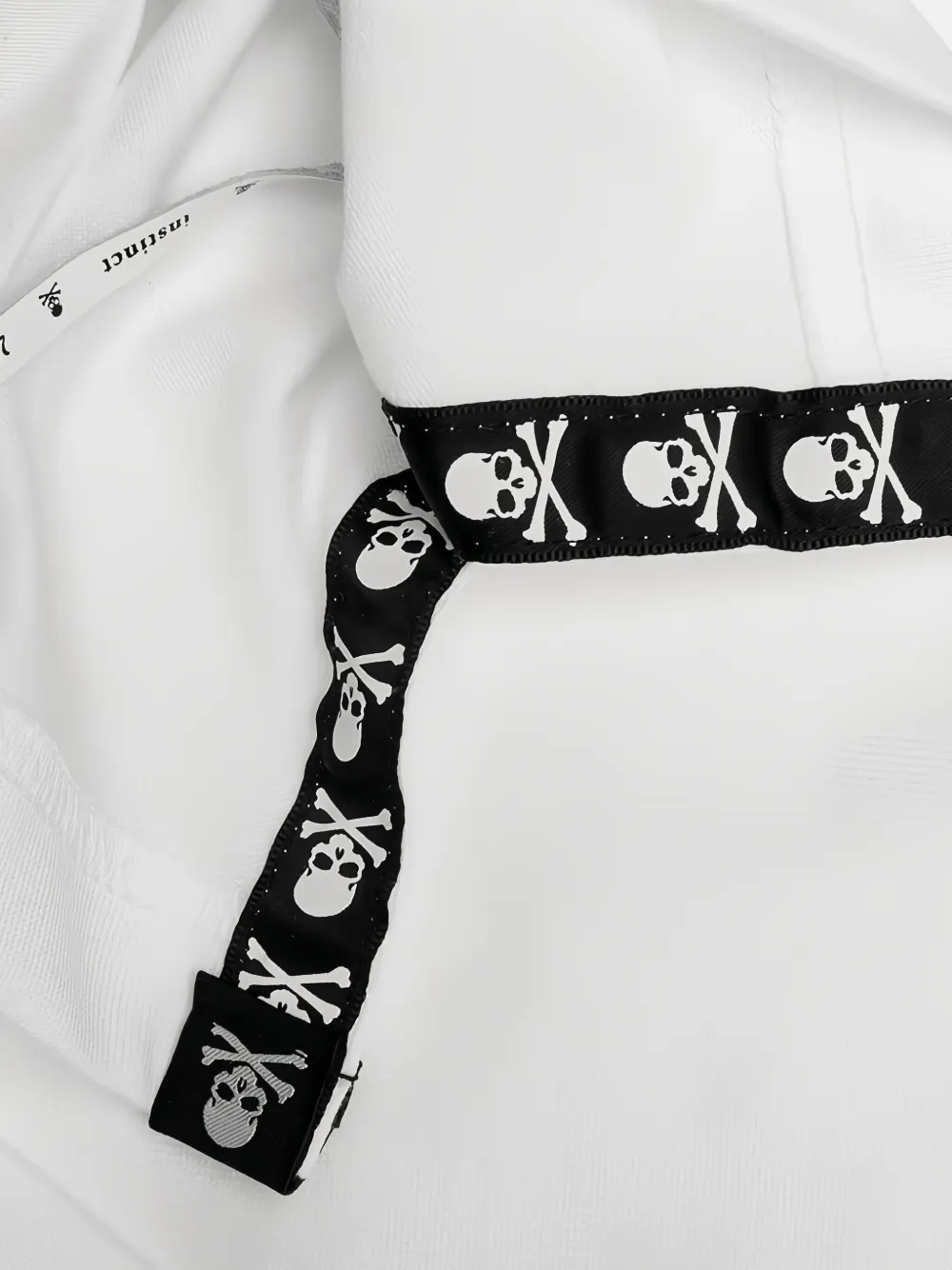Mastermind Japan T-shirt met logo zak Wit