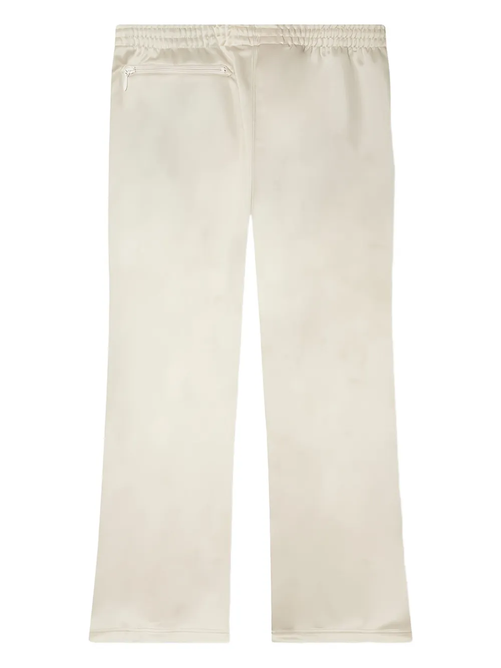 Needles Broek met geborduurd logo Beige