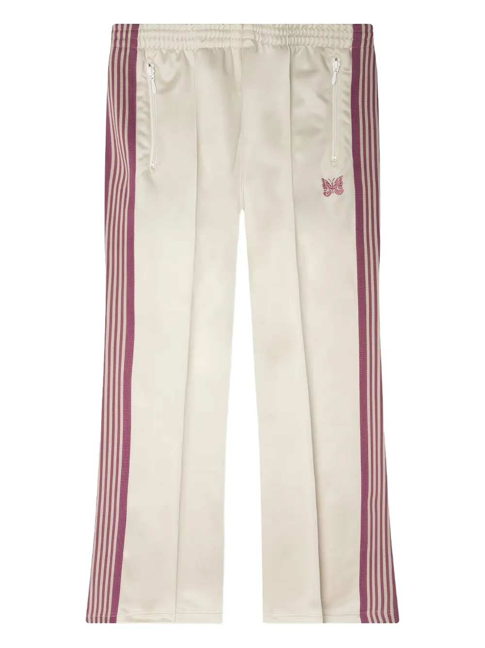 Needles embroidered-logo trousers - ニュートラル Needles embroidered-logo trousers - ニュートラル