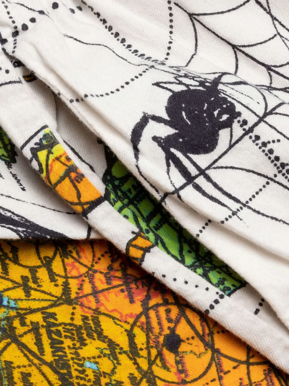 SAINT MXXXXXX x Dr. Woo World Map printed trousers - Wit