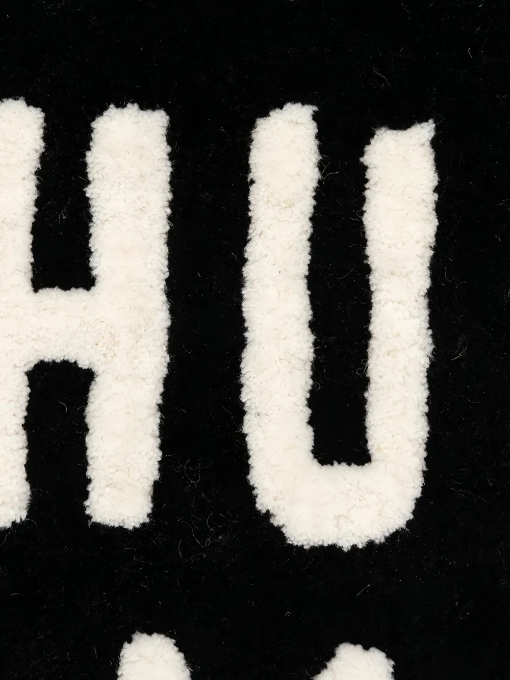 Human Made Heart-shaped Human-made Rug In Black