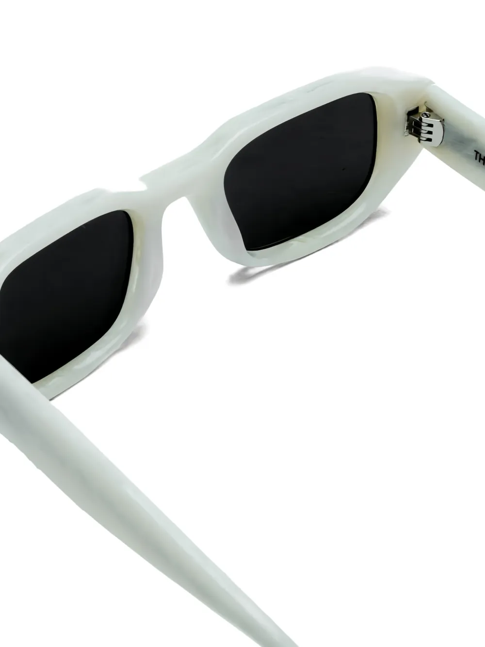 Thierry Lasry VICTIMY 079 zonnebril met rechthoekig montuur Wit