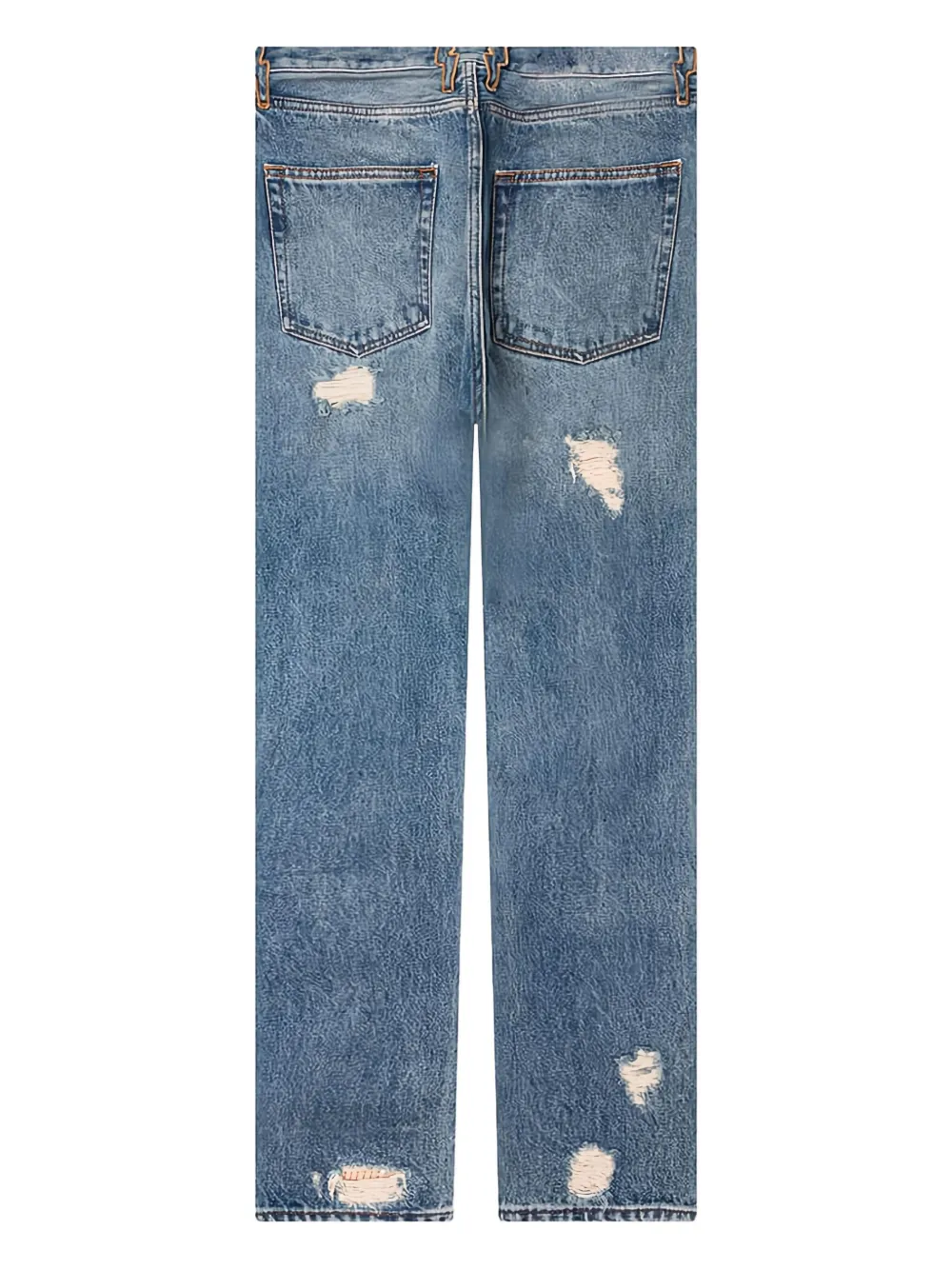 MEMBERS OF THE RAGE Gerafelde jeans met bliksemflits - Blauw