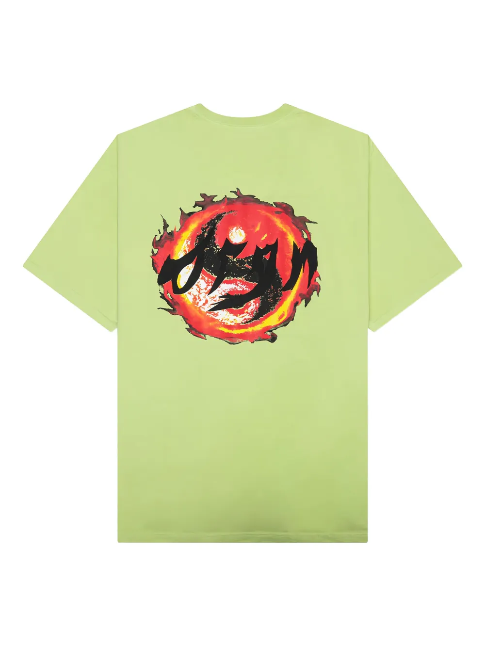 D-R-G-N Fireball T-shirt met grafische print - Groen