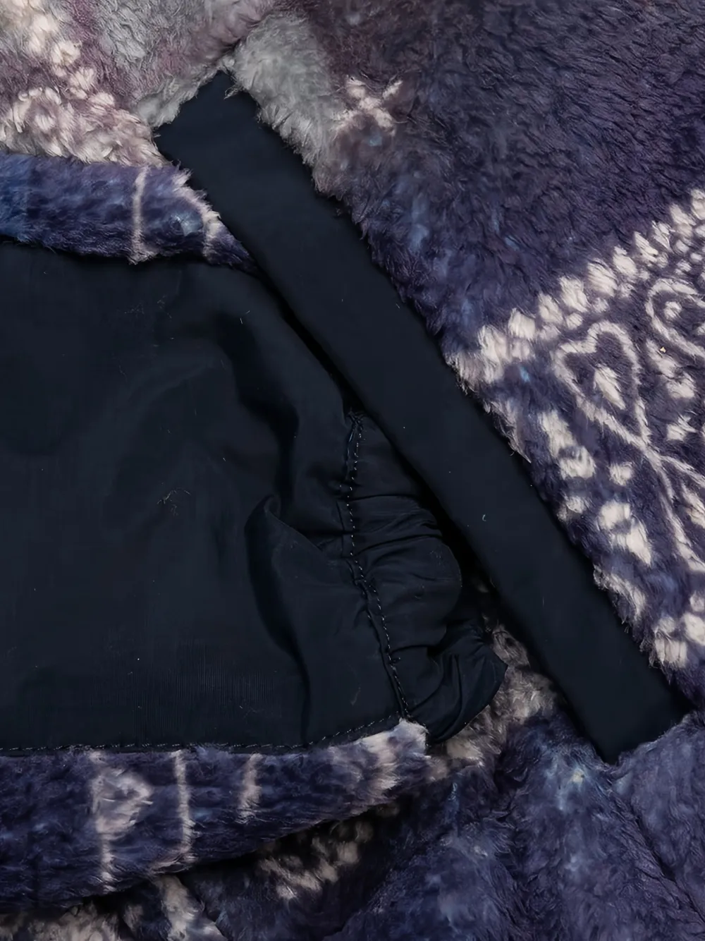 Neighborhood Bandana fleece jack Blauw