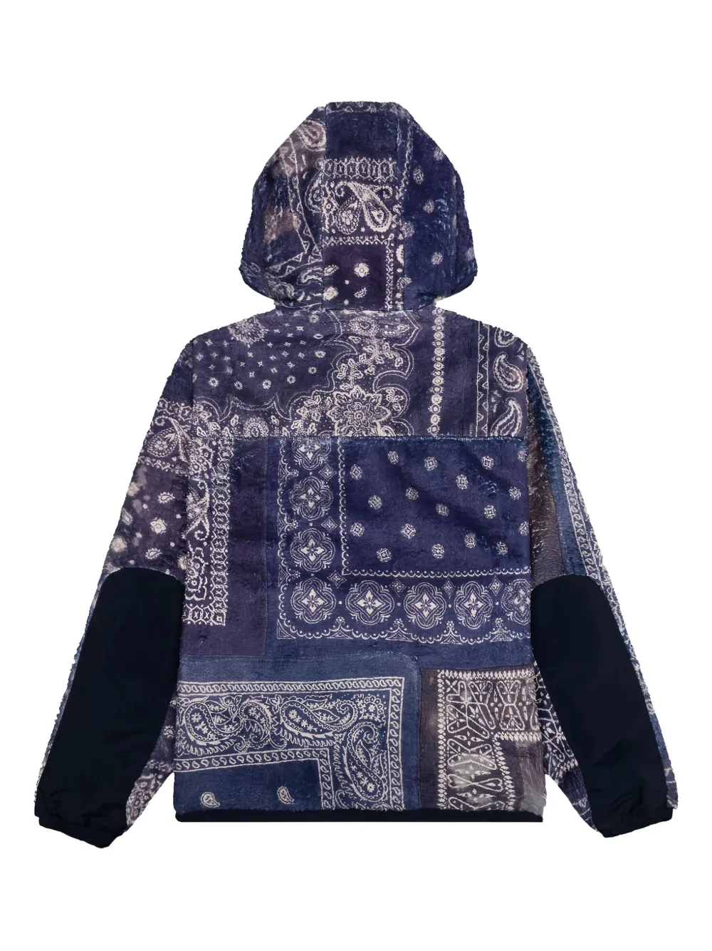 Neighborhood Bandana fleece jack Blauw