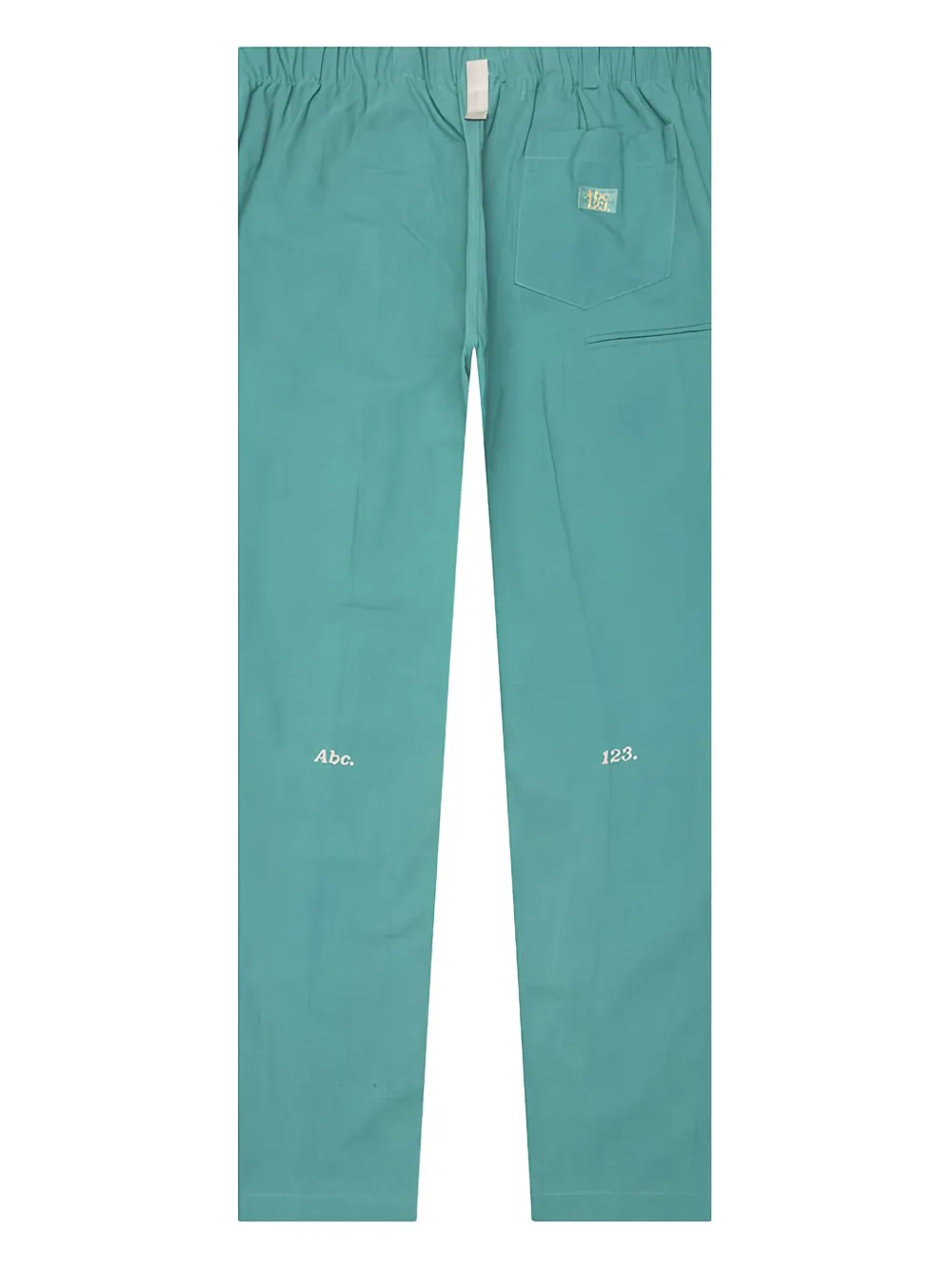 Advisory Board Crystals Studio Work Apatite broek met geborduurd nummer en trekkoord Blauw