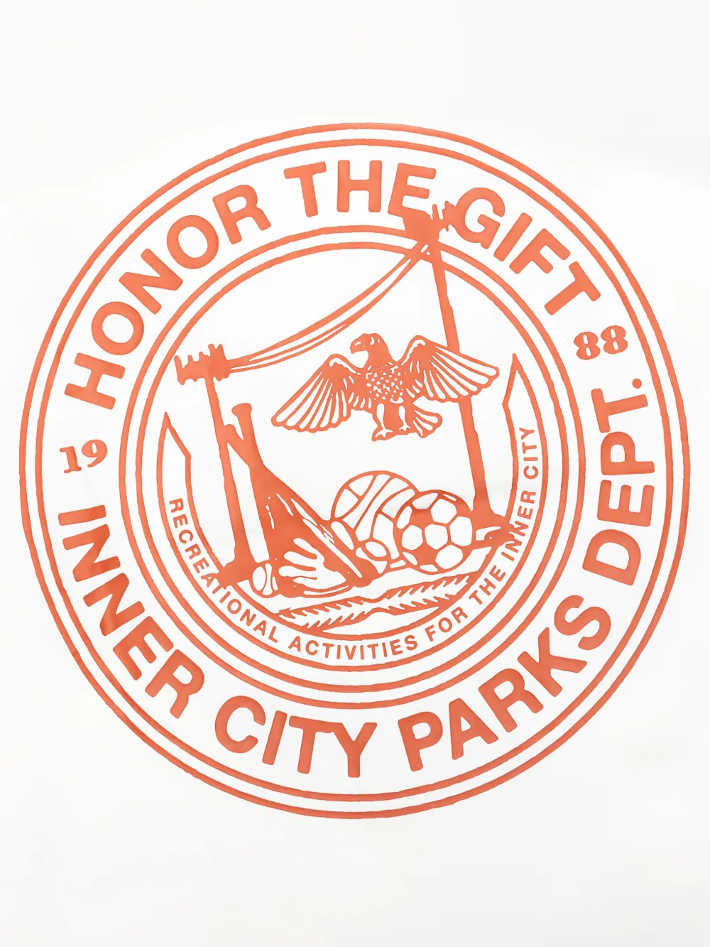 Honor The Gift T-shirt met grafische print Wit