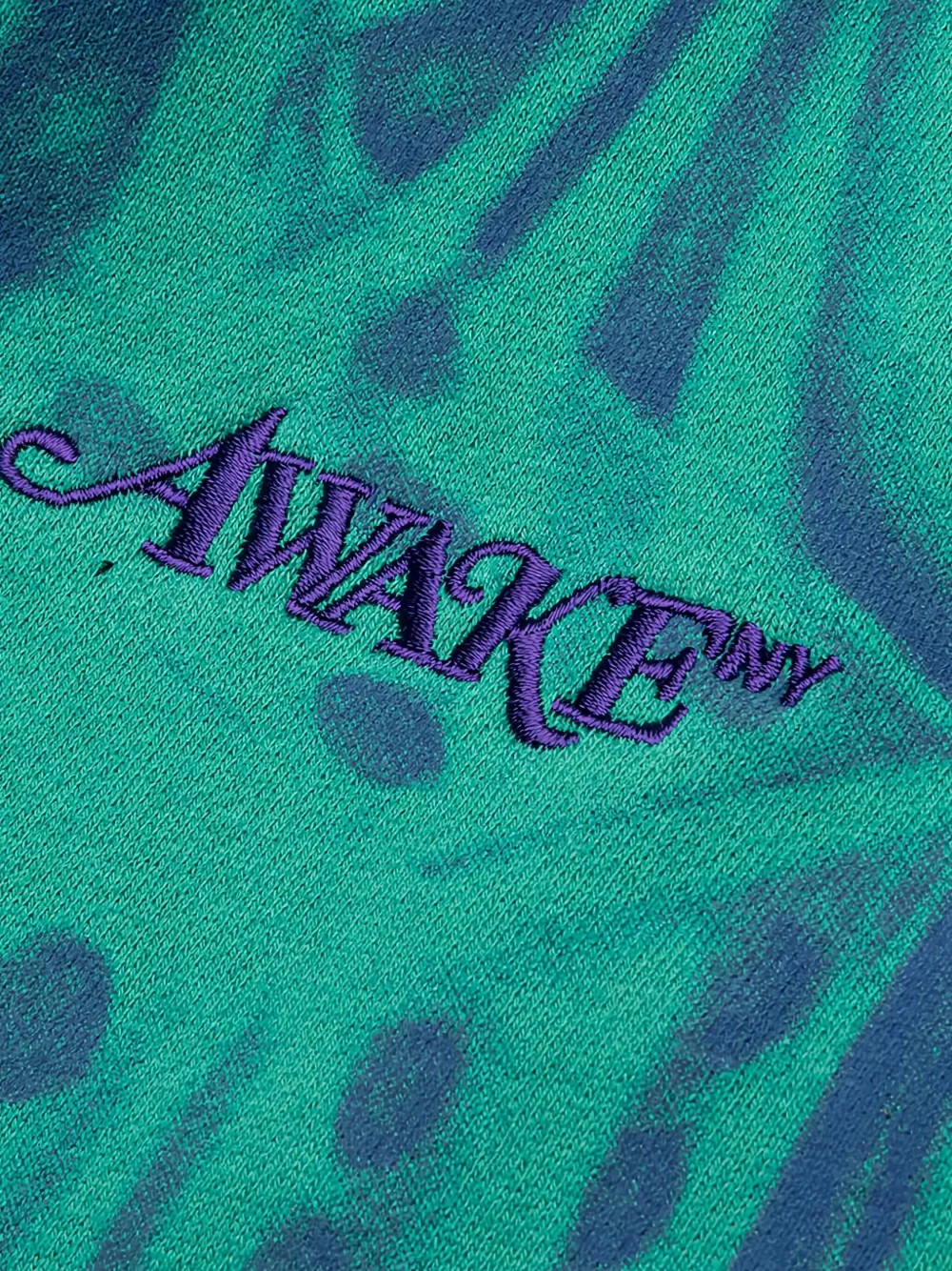 Awake NY Trainingsshorts met dobbelsteen Blauw