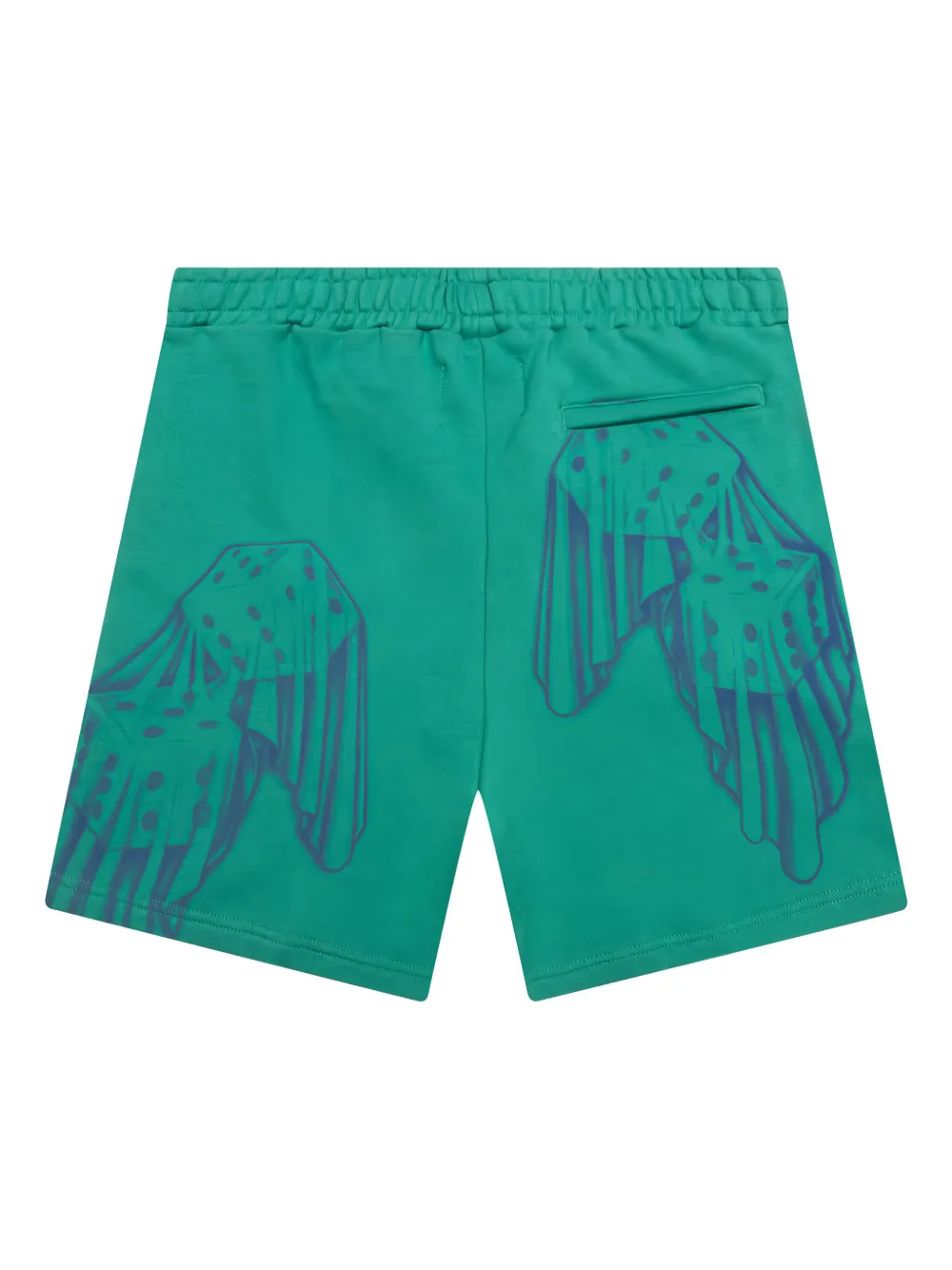 Awake NY Trainingsshorts met dobbelsteen Blauw
