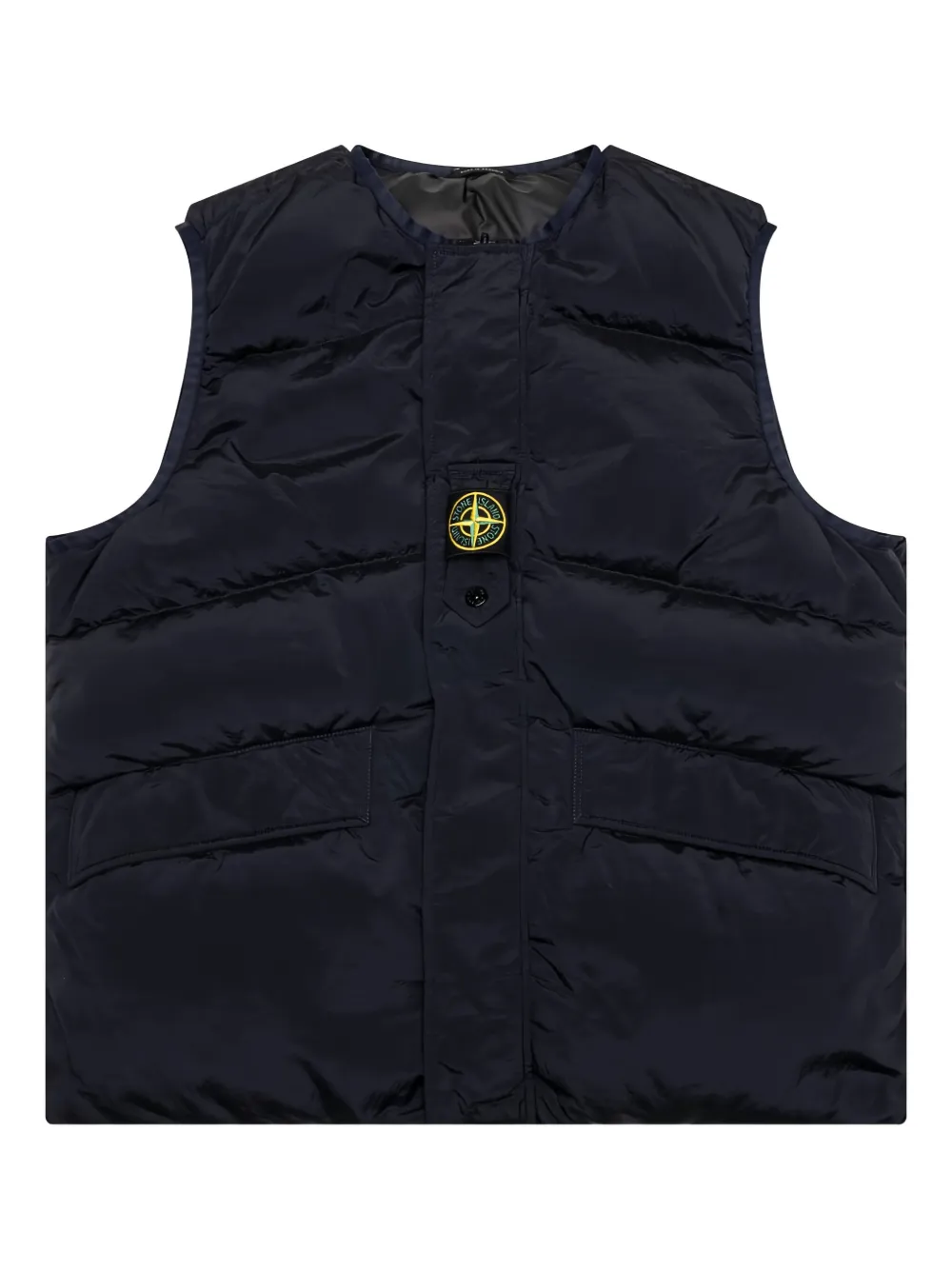 Stone Island quilted reversible vest - ブルー Stone Island quilted reversible vest - ブルー