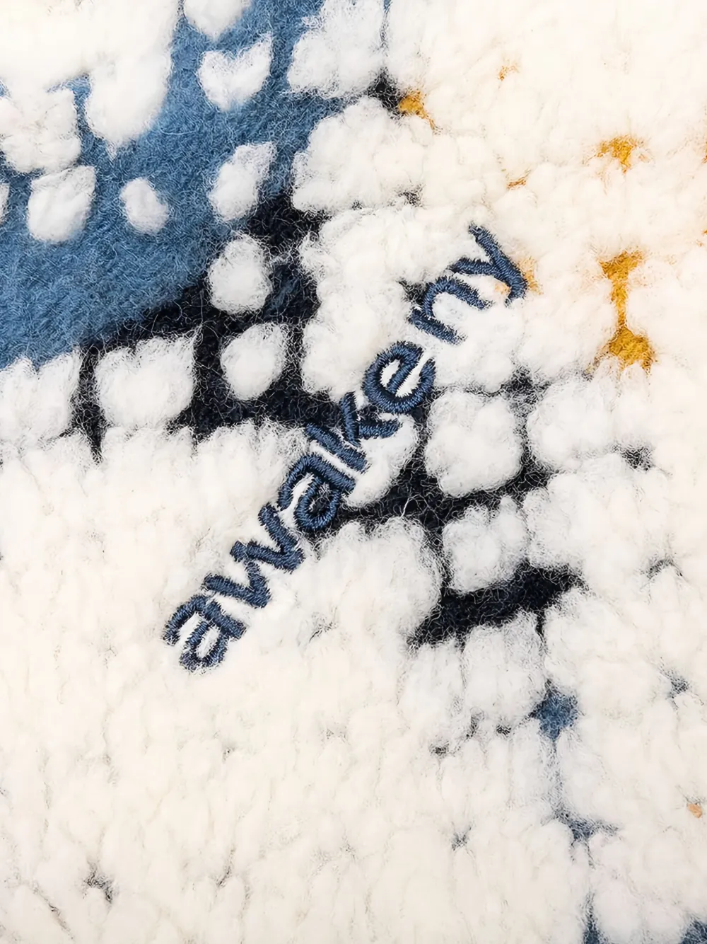 Awake NY Fleece shorts met print Wit