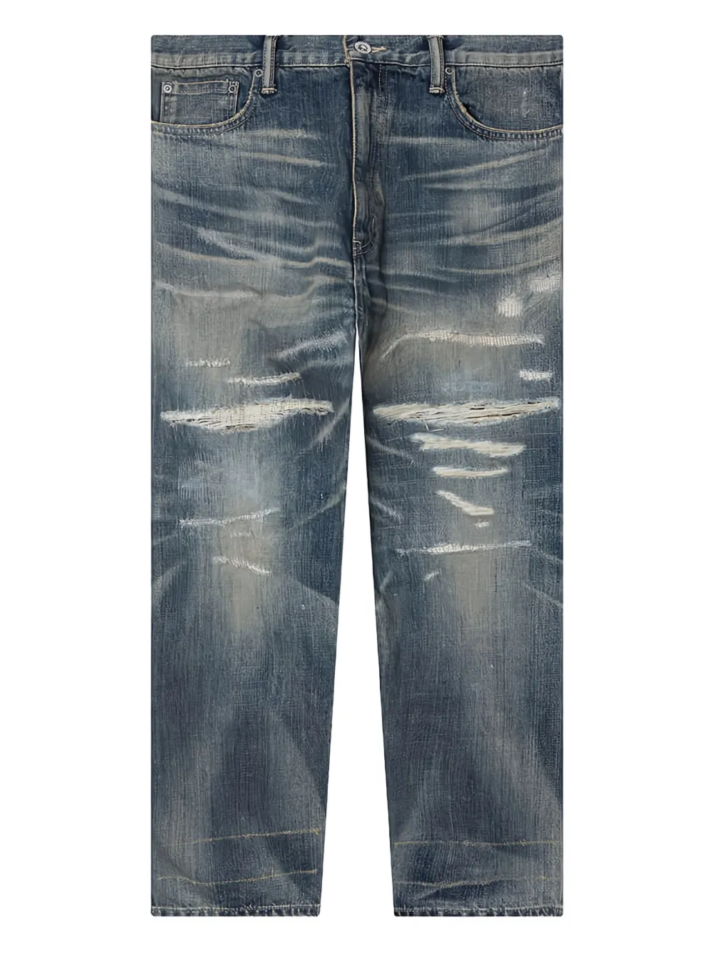 Neighborhood Savage distressed jeans - ブルー Neighborhood Savage distressed jeans - ブルー